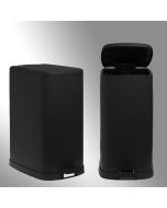 ΚΑΔΟΣ ΜΠΑΝΙΟΥ ΠΛΑΣΤΙΚΟΣ 35lt SL8137 ΜΑΥΡΟΣ  SOFT CLOSE San Lorentzo 8137BLACK