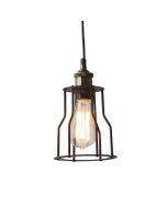 ΚΡΕΜΑΣΤΟ ΜΕΤΑΛΛΙΚΟ ΜΑΥΡΟ Φ15CM 1ΧE27 SOTIS ACA KS1342P151BK