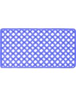 Πατάκι Μπάνιου Αντιολισθητικό 36x72cm SL8059 Μπλε Ημιδιάφανο San Lorentzo 8001BLUE