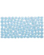 Πατάκι Μπάνιου Αντιολισθητικό 40x70cm Wet Pebbles Γαλάζιο Ημιδιάφανο San Lorentzo 1700123LIGHTBLUE