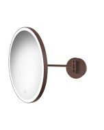 Καθρέπτης Led 5w Μεγεθυντικός Ø40x33εκ.IP44 220-240V Sanco Cosmetic Mirrors Wenge MRLED-405-A75