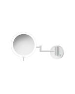 Επιτοίχιος Μεγεθυντικός Καθρέπτης x3 με Διπλό Βραχίονα Led 5 w 220-240V White Matt Sanco Led Cosmetic Mirrors MRLED-701-M101