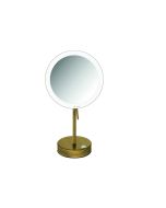 Καθρέπτης Μεγεθυντικός x3 Led Μπαταρίας 4xAA Επικαθήμενος Ø20xH36,5 cm Bronze Mat Sanco Cosmetic Mirrors MRLED-903-M25