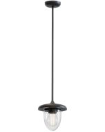 Κρεμαστό Μονόφωτο Kήπου IP54 1xE27 D180xH1000mm Dark Grey Merline Viokef 4284700