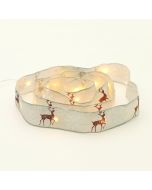 WHITE RIBBON WITH REINDEERS 20 LED ΛΑΜΠ.ΧΑΛΚΟΥ WW ΑΣΗΜΙ ΚΑΛ. ΜΠΑΤ:2XAA(ΔΕΝ ΠΕΡΙΛ) IP20 2m 30cm 1.2W ACA X07201189