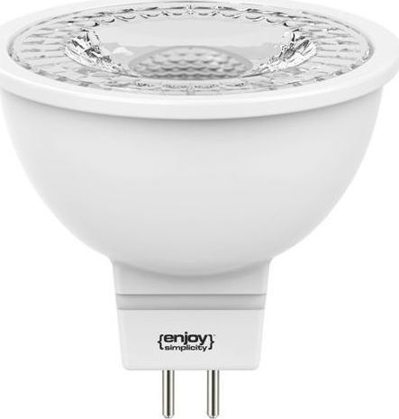 Λαμπτήρας Led Σποτ MR16 4,8W 370lm Λευκό Σώμα 36° 12V Enjoy - Λευκό Ημέρας Enjoy EL816374