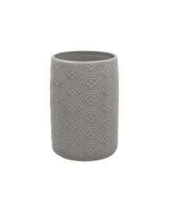 Ποτηράκι Μπάνιου Κεραμικό Γκρι Estia Home Art Clay 02-11505