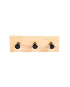 Κρεμάστρα Επιτοίχα Μεταλλική 3 Θέσεων 15x3,8x5cm Estia Home Art Bamboo Essentials 02-12809