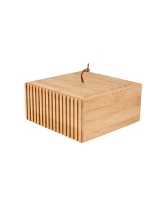 Κουτί Αποθήκευσης & Οργάνωσης 15x15x7cm Estia Home Art Bamboo Essentials 02-13103