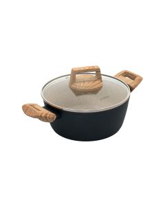 Κατσαρόλα 20cm 2,3lt Αντικολλητική Πρεσσαριστού Αλουμινίου Estia Home Art Earth 01-10201