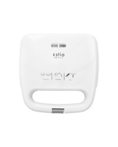 Τοστιέρα 750w Λευκή 2 Θέσεων Estia Home Art Gusto White  06-11154