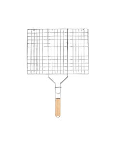 Σχάρα Ψησίματος Barbeque Μεταλλική 49x30cm με Ξύλινη Λαβή  Estia Home Art 05-9489