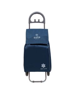 Καρότσι Λαϊκής Υφασμάτινο Μπλε 35,5x23,5xH95,8cm 40lt Estia Home Art  Ecomax 04-9380