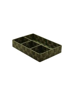 Καλάθι Οργάνωσης 4 Θέσεων 32x23x6cm Λαδί Estia Home Art Olive Series  04-14919
