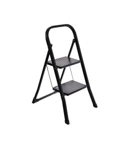 Σκαλοσκαμπώ 46x55x81cm με 2 Σκαλιά Black Estia Home Art 04-14704