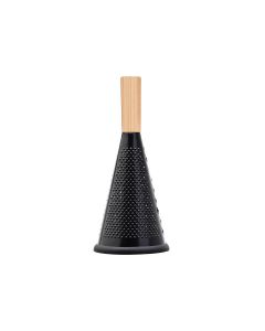 Τρίφτης Ανοξείδωτος Κωνικός Μαύρος 12,2xH28cm Estia Home Art Bamboo Essentials 01-14667