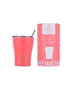 Θερμός Coffee Mug Save the Aegean 350ml Ø7xY13cm Fusion Coral Estia Home Art  01-12199