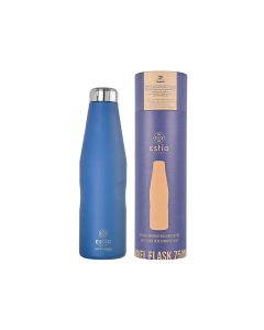 Θερμός 750ml Travel Flask Εstia Home Art Save The Aegean Denim Blue 01-16616