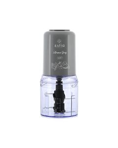 Πολυκόπτης 400w με Πλαστικό Μπωλ 500ml Estia Home Art Aroma Grey 06-17446