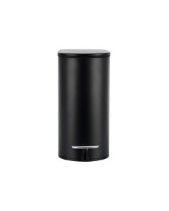 Κάδος Απορριμμάτων Χαρτοδοχείο με Πεντάλ Slim Soft Close 5lt Μαύρο Ματ Estia Home Art 02-5566 