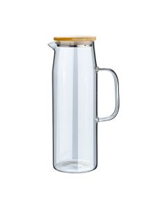 Κανάτα Γυάλινη 1500ml με Καπάκι Estia Home Art Bamboo Essentials 01-19594