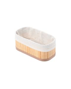 Καλάθι Οργάνωσης με Επένδυση 19,5x10cm Estia Home Art Bamboo Essentials 02-19648