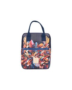 Τσάντα Φαγητού Ισοθερμική 20x14xH27cm 7lt Estia Home Art Save the Aegean Vibrant Vortex 01-22419
