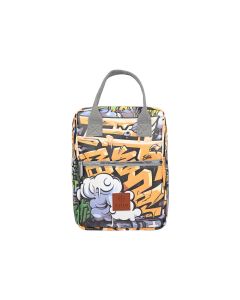 Τσάντα Φαγητού Ισοθερμική 20x14xH27cm 7lt Estia Home Art Save the Aegean Graffiti Rhythm 01-22402