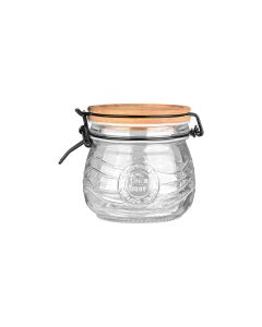 Δοχείο Αποθήκευσης Γυάλινο 500ml με Καπάκι Κλιπ Estia Home Art Allure 01-23881