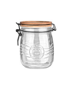Δοχείο Αποθήκευσης Γυάλινο 750ml με Καπάκι Κλιπ Estia Home Art Allure 01-23898