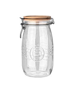 Δοχείο Αποθήκευσης Γυάλινο 1500ml με Καπάκι Κλιπ Estia Home Art Allure 01-23911