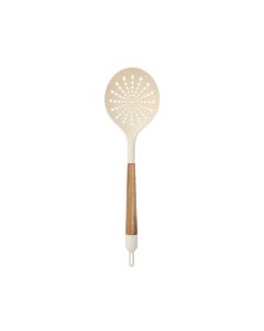 Κουτάλα Τρυπητή Ξύλο Ακακίας-Σιλικόνη Estia Home Art Allure PVT Ivory 01-24864