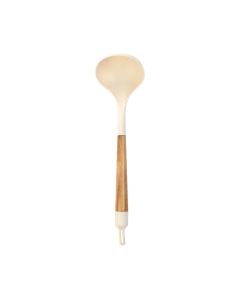 Κουτάλα Βαθιά Ξύλο Ακακίας-Σιλικόνη Estia Home Art Allure PVT Ivory 01-24871