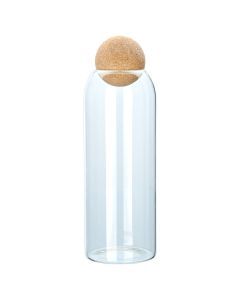 Δοχείο Αποθήκευσης Γυάλινο 1300ml με Καπάκι Φελλού 01-19624