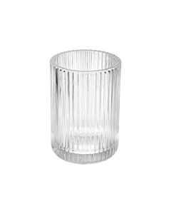 Ποτηράκι Μπάνιου Γυάλινο Διαφανές Estia Home Art Allure 02-25885