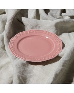 Πιάτο Ρηχό Πορσελάνινο Ανάγλυφο 20cm Estia Home Art Athénée Rose 07-13554