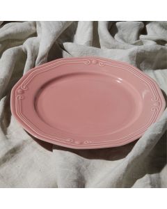 Πιάτο Ρηχό Πορσελάνινο Ανάγλυφο 27cm Estia Home Art Athénée Rose 07-13547