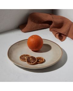 Πιάτο Ρηχό 27cm Stoneware Estia Home Art Vignette Ivory 07-24444