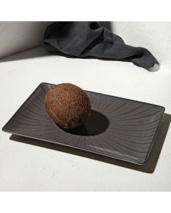 Πιατέλα Ορθογώνια Πορσελάνινη 31x21cm Ανθρακί Estia Home Art Nordic 07-15770
