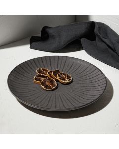 Πιάτο Ρηχό Πορσελάνινο 27cm Ανθρακί Estia Home Art Nordic 07-15688