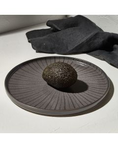 Πιάτο Ρηχό Κάθετο Πορσελάνινο 26cm Ανθρακί Estia Home Art Nordic 07-15824