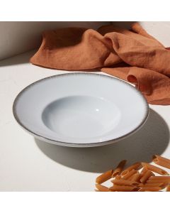 Πιάτο Ριζότου Πορσελάνινο 24cm Estia Home Art Pearl White 07-15381
