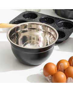 Μπωλ Ανάμειξης Ανοξείδωτο 5lt Estia Home Art Black Matt 01-15251