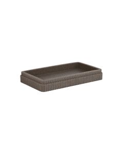 Δίσκος Μπάνιου Γκρι Ρητίνη 19x10.3x2.8cm Estia Home Art Wire 02-26219