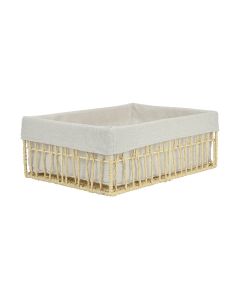Καλάθι Αποθήκευσης & Οργάνωσης Μπεζ 36x27x13cm Estia Home Art Nest 02-28008