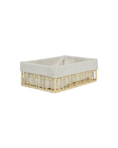Καλάθι Αποθήκευσης & Οργάνωσης Μπεζ 28x20x10cm Estia Home Art Nest 02-28022