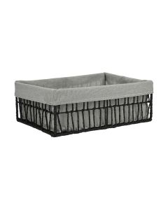 Καλάθι Αποθήκευσης & Οργάνωσης Μαύρο 36x27x13cm Estia Home Art Nest 02-28039