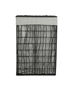 Καλάθι Απλύτων 2 Θέσεων Μαύρο 37x22x55cm Estia Home Art Nest 02-28077