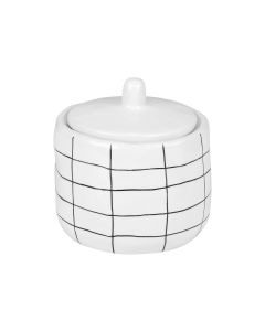 Βαμβακοθήκη Κεραμικό Λευκό 11x11cm Estia Home Art Cage 02-27629