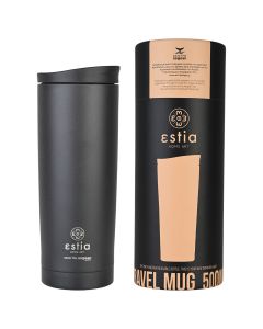 Θερμός 450ml Travel Mug Save the Aegean Midnight Black Estia Home Art 01-20316